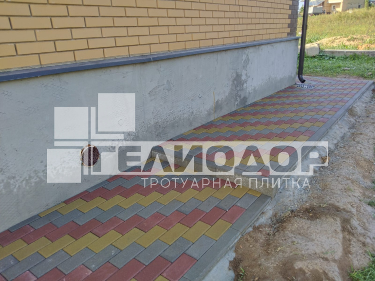 Брусчатка 2П4Ф 200*100*40 серая - фото 8