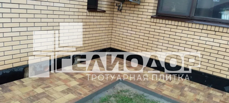Тротуарная плитка Новый город 1НГ6Ф Колормикс №27 Карамель - фото 2